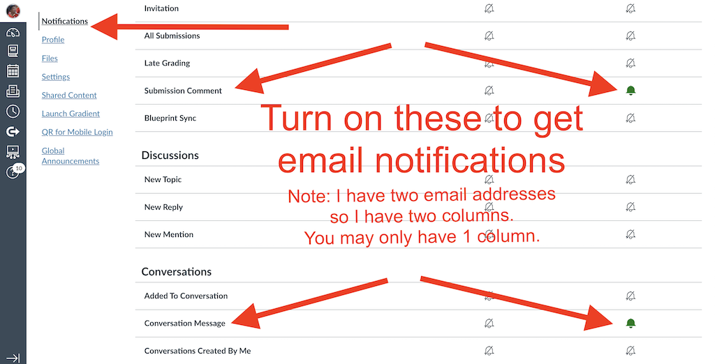 Canvas Notifications Step #2