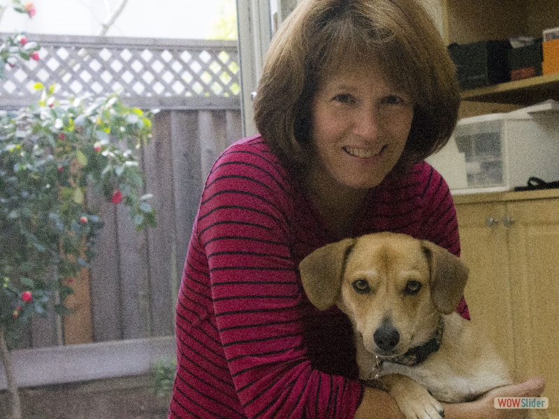 Kaaren and her dog Baxter
