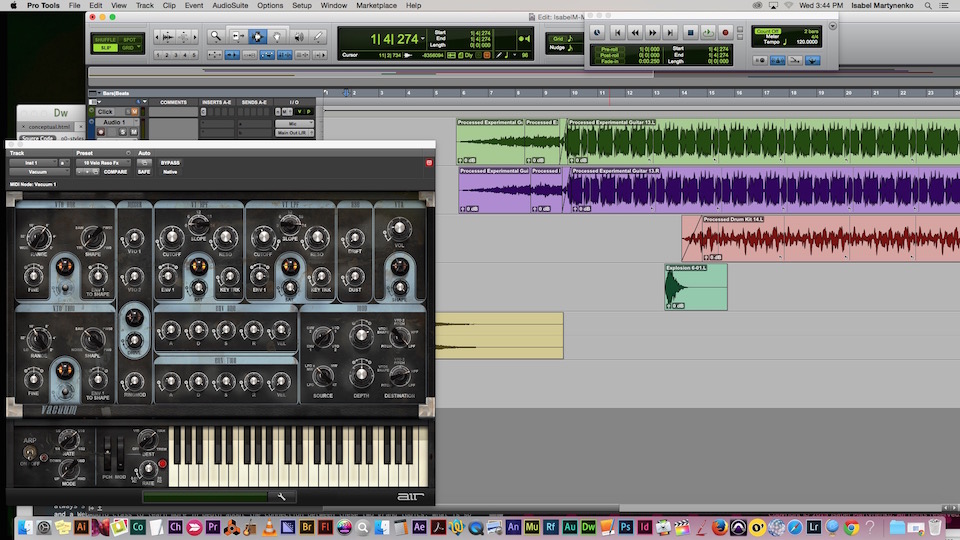 This is a screenshot of my music being done in ProTools.