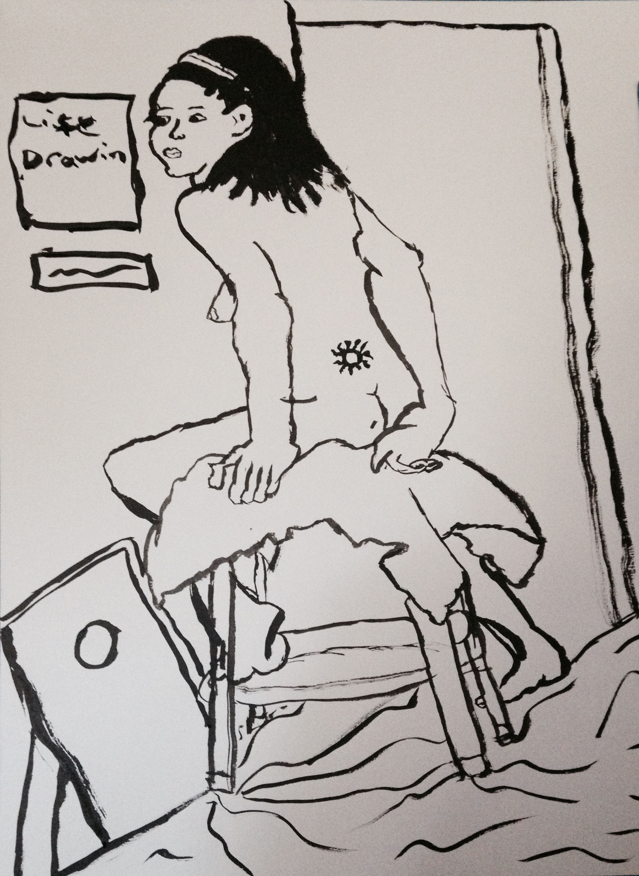 drawn woman