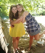 Erica and Emily during the summer of 2010.