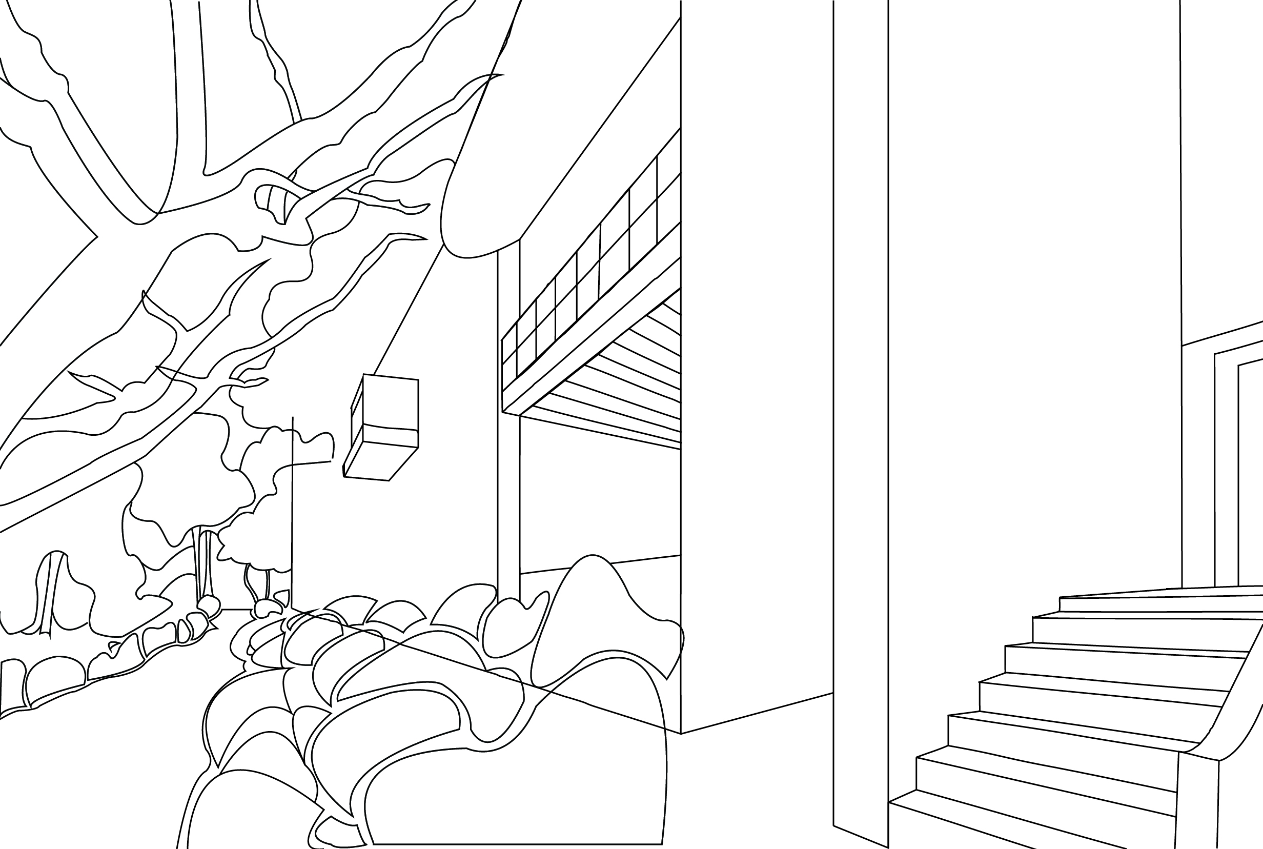 This is a screenshot of the beginning stages of my illustration. 