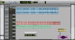 A screenshot of a file on Pro Tools Audio.