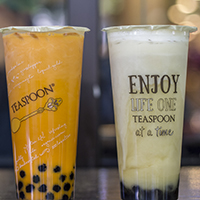 Thai and Liquid Gold milk tea