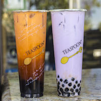 Thai and Taro milk tea