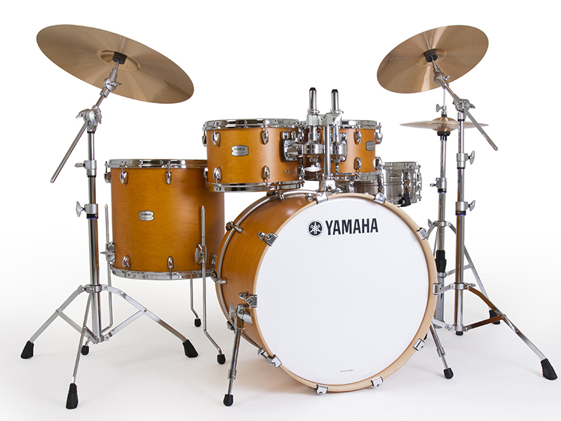 Yamaha Tour Custom Maple 4pc Standard Shell Pack, Caramel Satin Drum Set