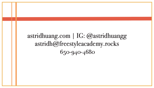 AstridH: Business Card Back