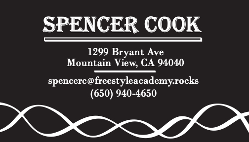 SpencerC: Business Card Front