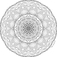Nature of Mandala: A Senior Black and White Mandala Design by Bija Haxhicani