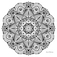 satisfaction: A Senior Black and White Mandala Design by Sarah Martinez