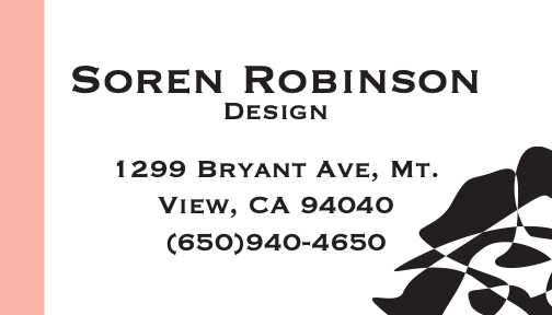 Robinson, Soren: Business Card Front