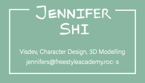 Shi, Jennifer: Business Card Front