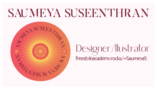Suseenthiran, Saumeya: Business Card Front
