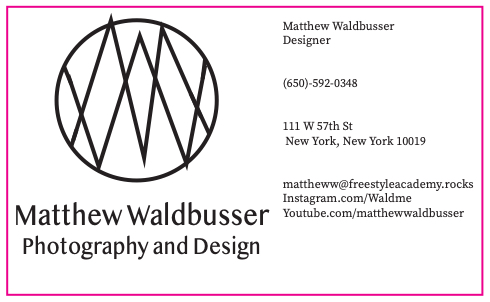 Waldbusser, Matthew: Business Card Front