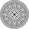 A New Start: A Senior Black and White Mandala Design by Zazi Ebert-Byrnes