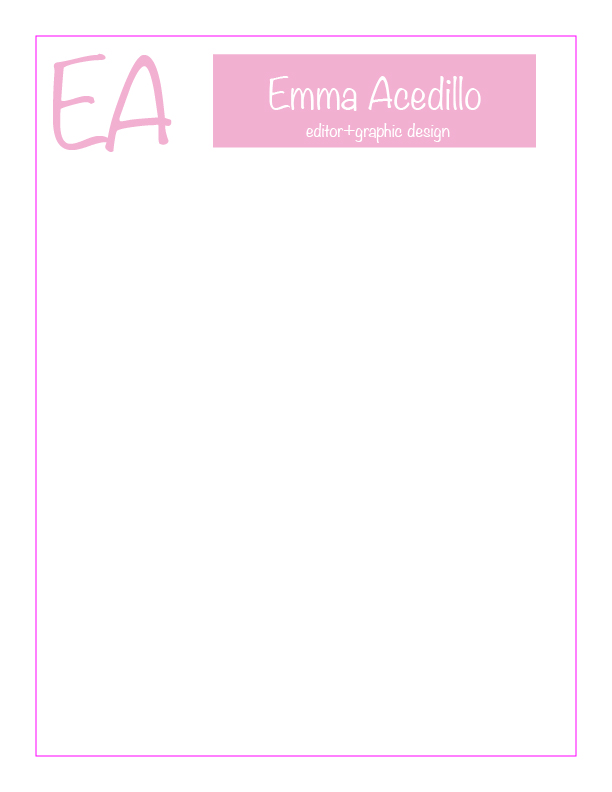 Acedillo, Emma: Letterhead