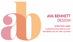 Bennett, Ava: Business Card Back