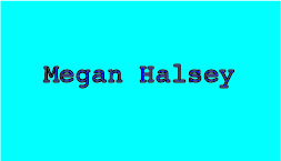 Halsey, Megan: Business Card Front