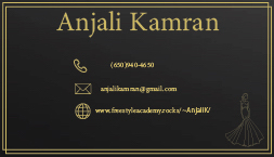 Kamran, Anjali: Business Card Back