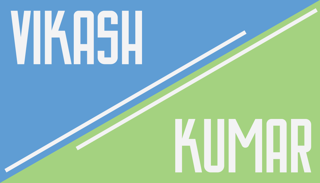 Kumar, Vikash: Business Card Front