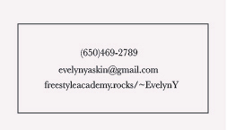 Yaskin, Evelyn: Business Card Back