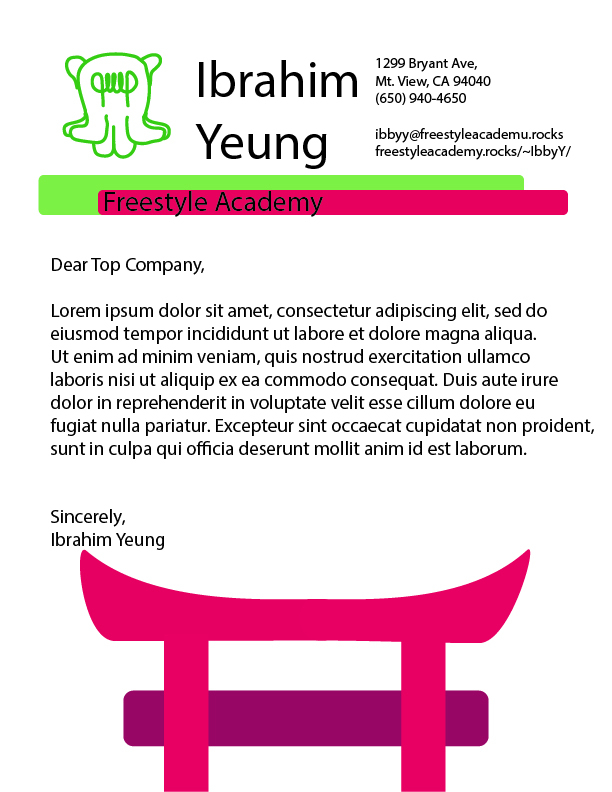 Yeung, Ibby: Letterhead