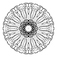 Membrane: A Senior Black and White Mandala Design by Lleyton Brouwer