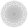 Flourish: A Senior Black and White Mandala Design by Meri Sanders