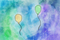 Balloons: A Senior Digital Watercolor Painting  by Josh Gefken