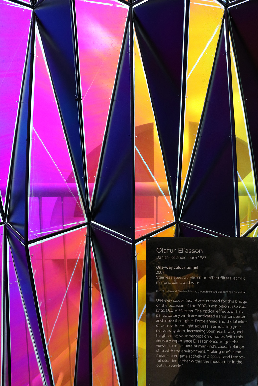 One-way Colour Tunnel by Olafur Eliasson