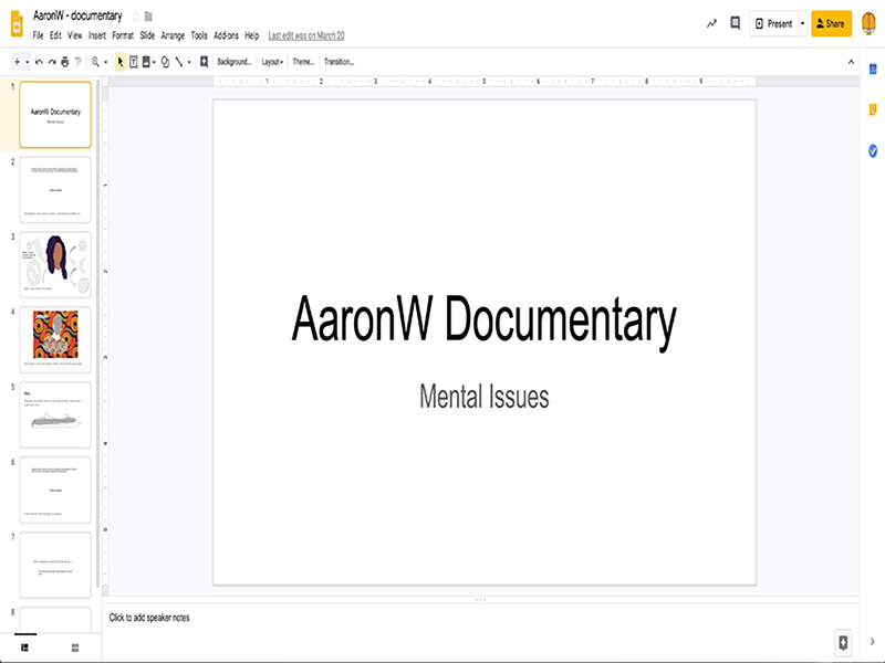 My documentary brought attention to mental issues