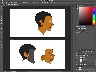 Example of the Adobe Photoshop interface