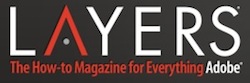 Logo from Layers magazine, the how-to magazine for everything adobe.