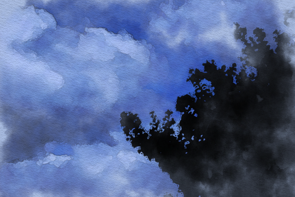 Photoshop Watercolor Painting Effect 2 - sky