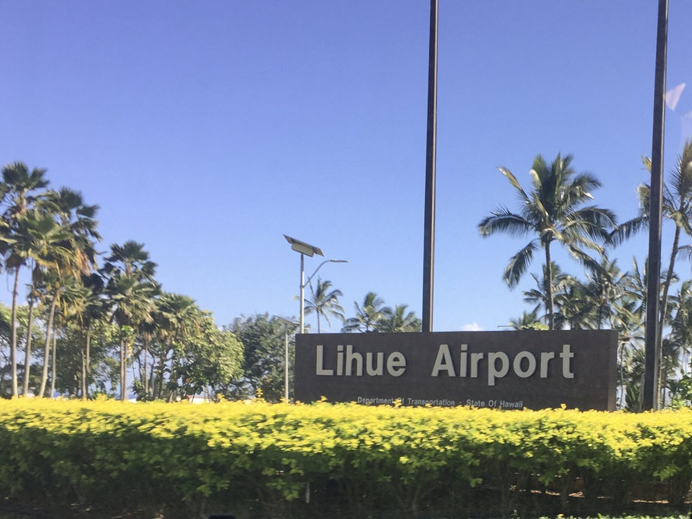 Lihue Airport sign
