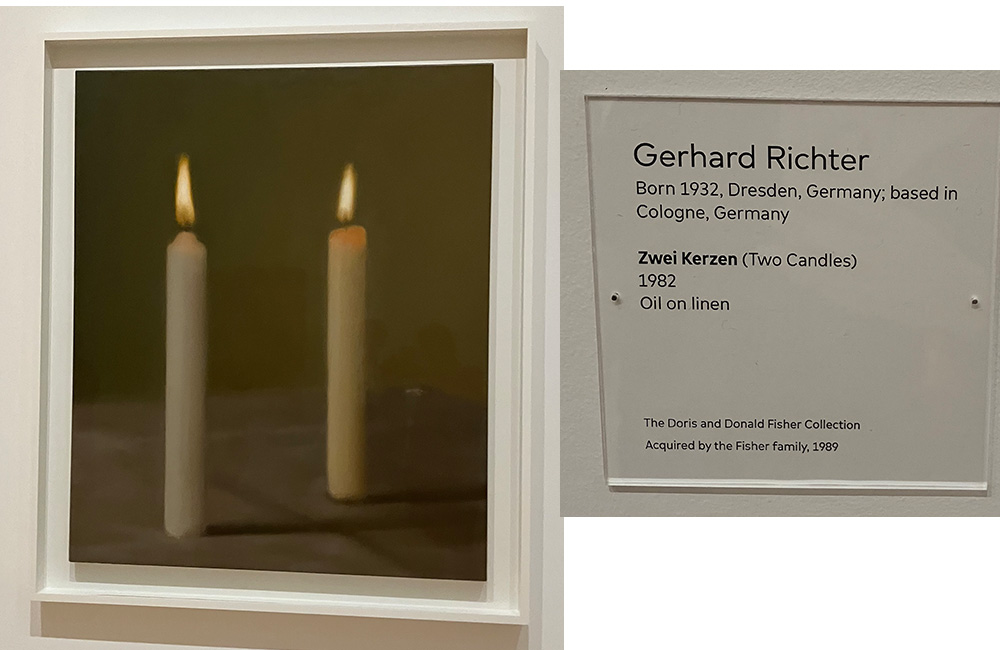 Zwei Kerzen by Gerhard Richter