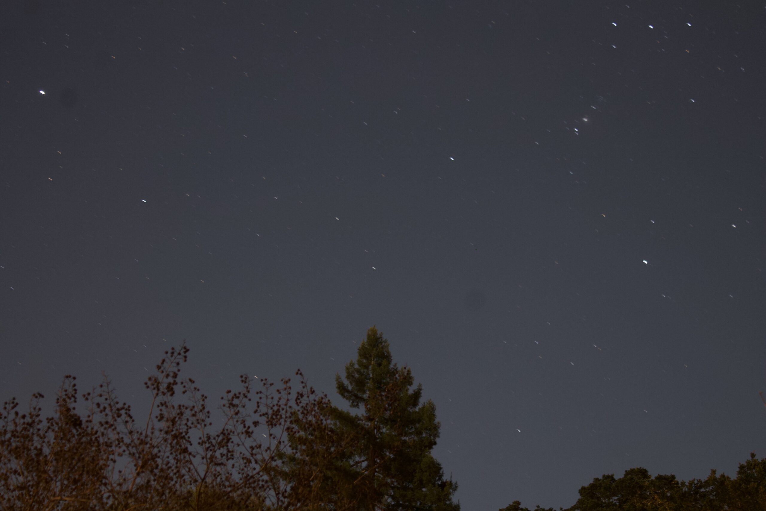 long exposure photo taken at night of the stars