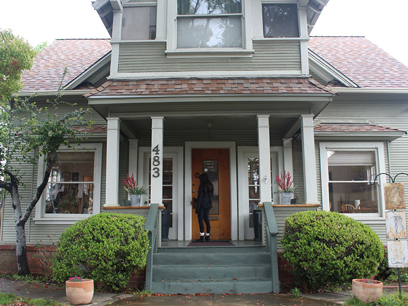 the outside of the house