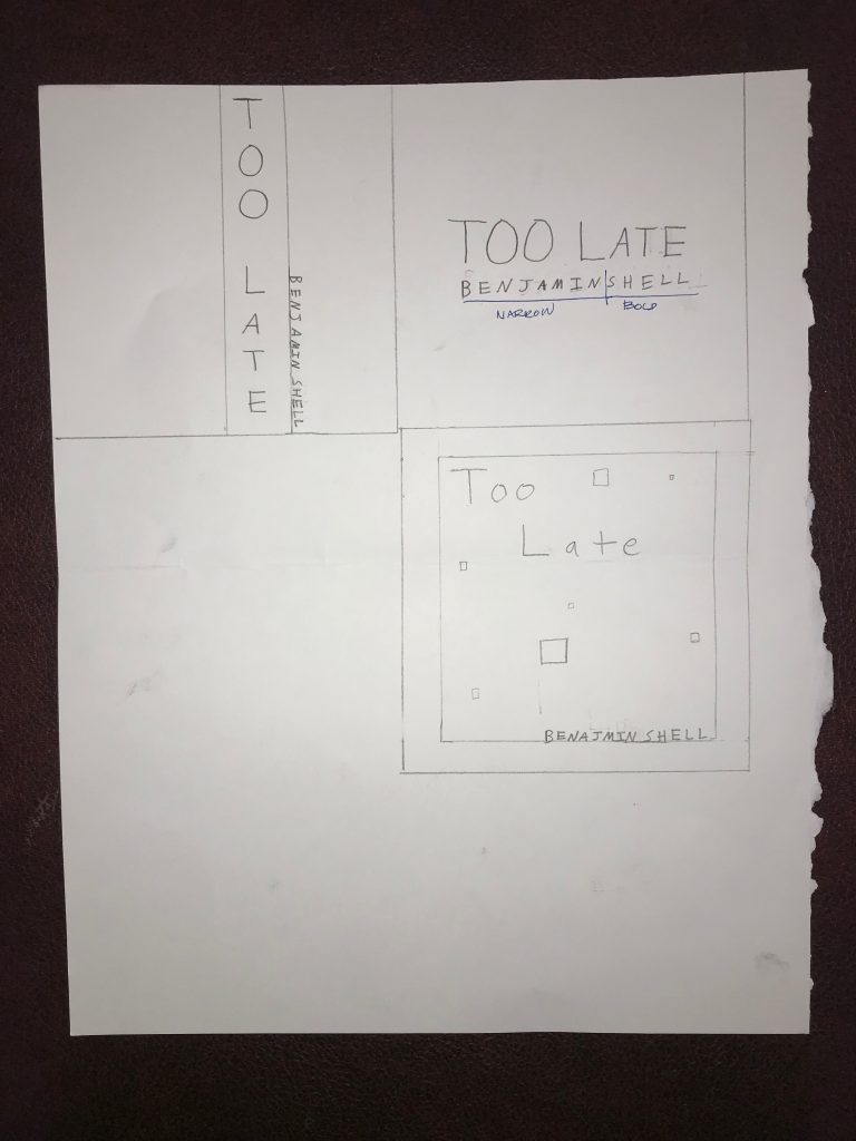 "Too Late" Artwork Sketch