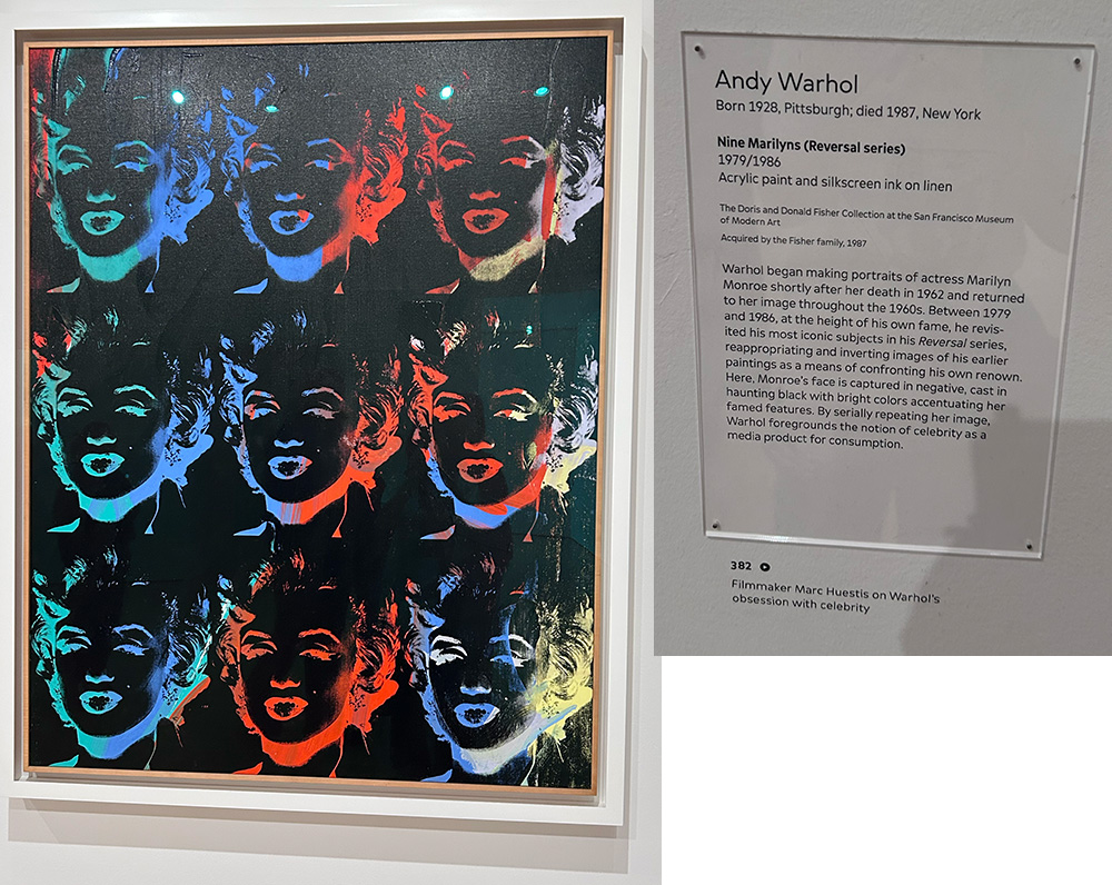 Nine Marilyns (Reversal series) by Andy Warhol