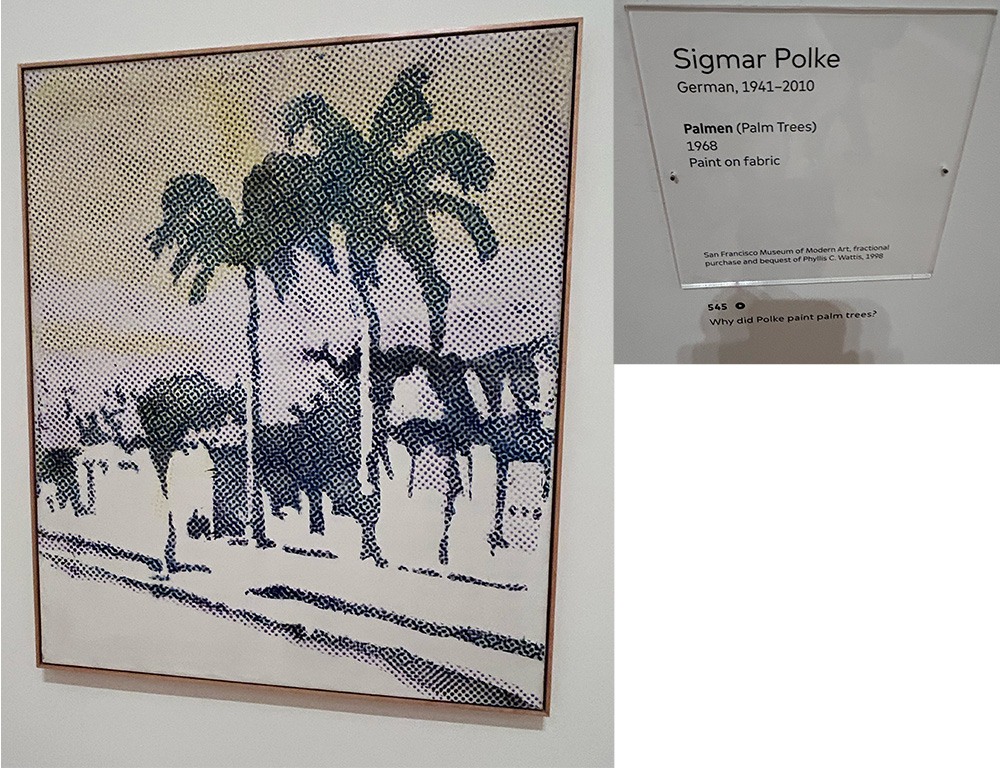 “Palmen” by Sigmar Polke