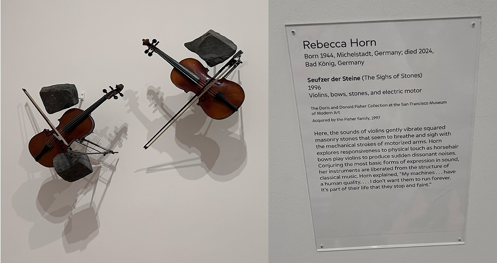 “Seufzer der Steine” by Rebecca Horn