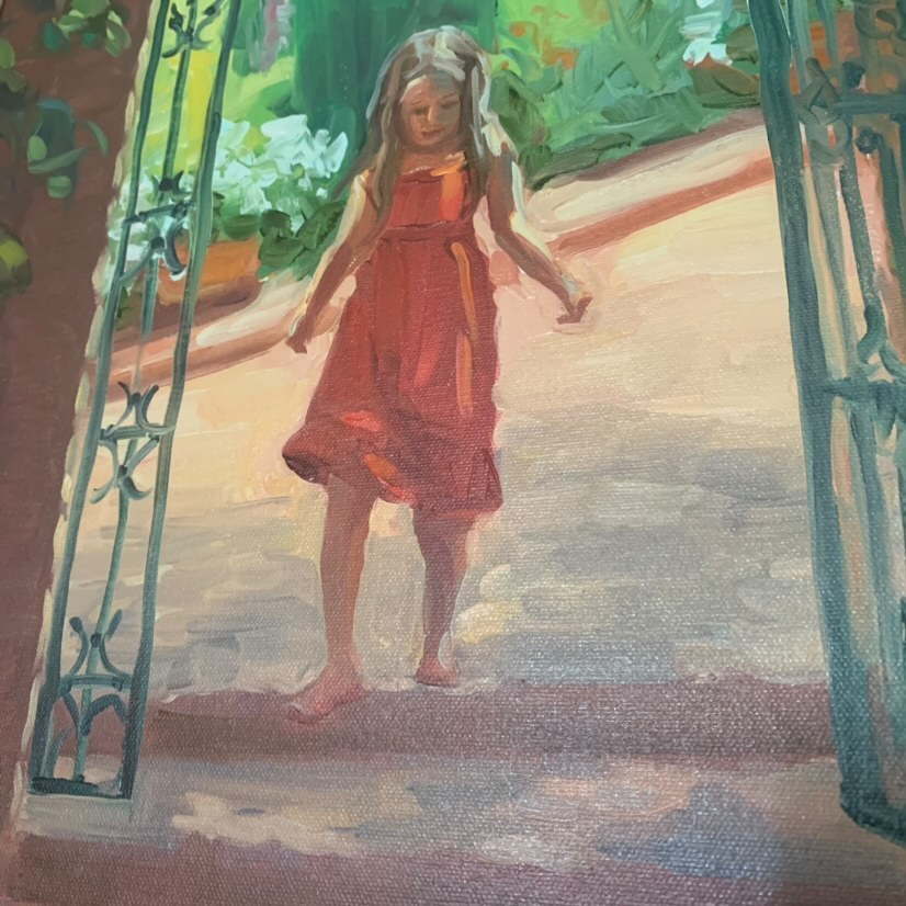 painting of child