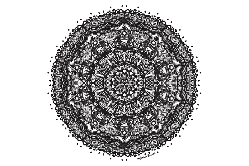 Black and White Mandala