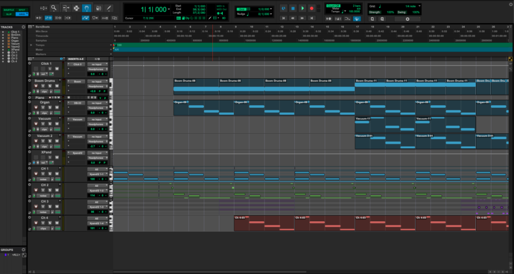 Screenshot of Pro Tools of Experimental Music 