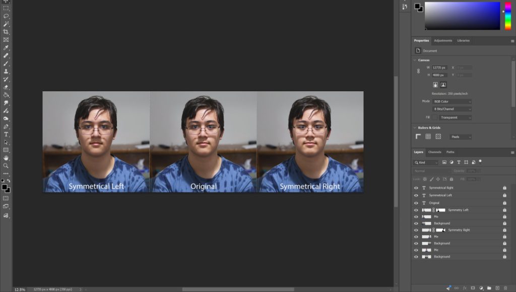 Symmetrical Face BTS