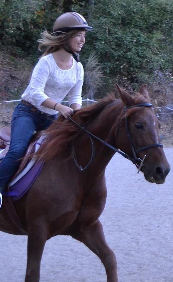 My friend, Carly, and her horse