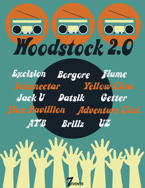 Mock EDM festival poster