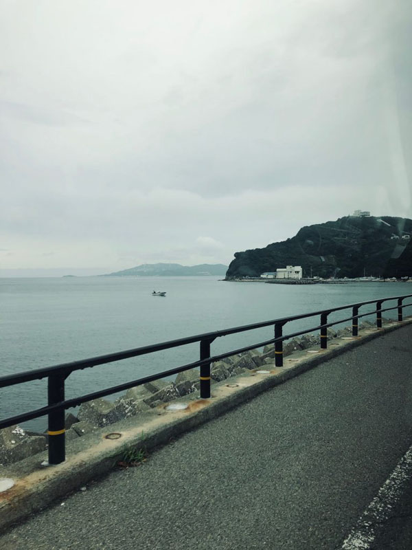 This week's challenge was to take a picture that represents the idea of aging, and I took a picture of the ocean and the highway in my car, because aging for me feels similar to speed driving through an endless road or a highway.