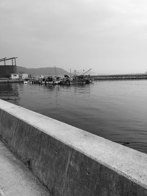 This week's photo challenge was to show color through a black and white picture. I chose this picture of the port in my hometown that I took during the break, because the use of black and white enhanced the textures of the ocean and the port so that the scenery becomes more expressive. 